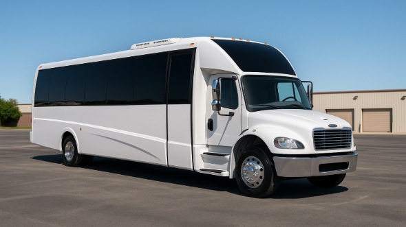 Exterior of Charter Bus Company Des Plaines's 20 Passenger Mini bus in Des Plaines