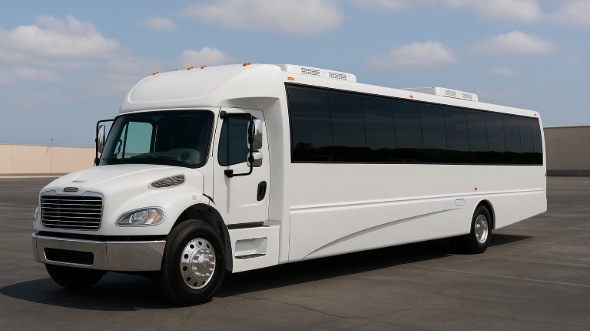 Exterior of Charter Bus Company Des Plaines's 25 Passenger Mini bus in Des Plaines