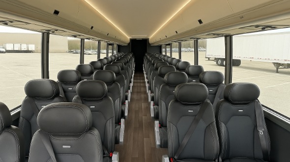 des plaines 25 passenger minibus inside