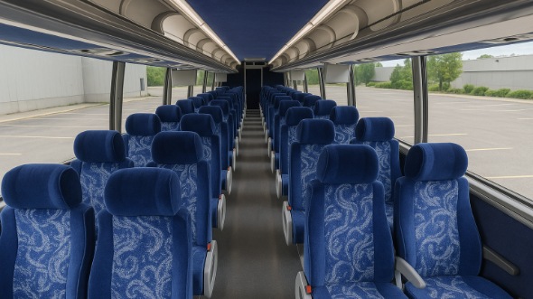 des plaines 54 passenger charter bus inside