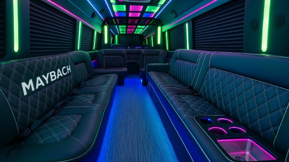 des plaines party bus rental inside