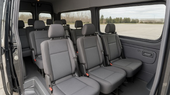 Interior of Charter Bus Company Des Plaines's Sprinter Van Rental With Driver in Des Plaines